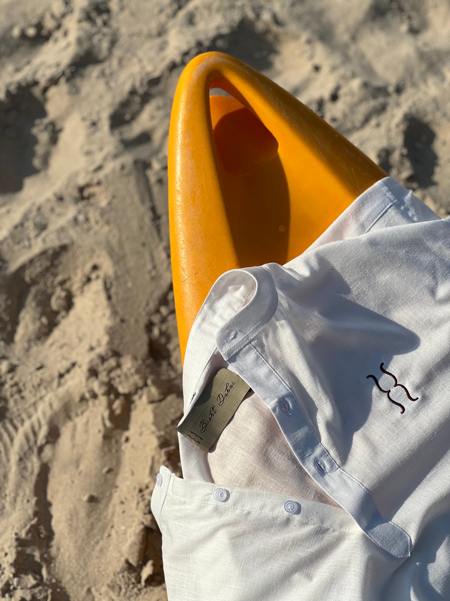 THE LINEN HALF-POLO | BISHTDUBAI