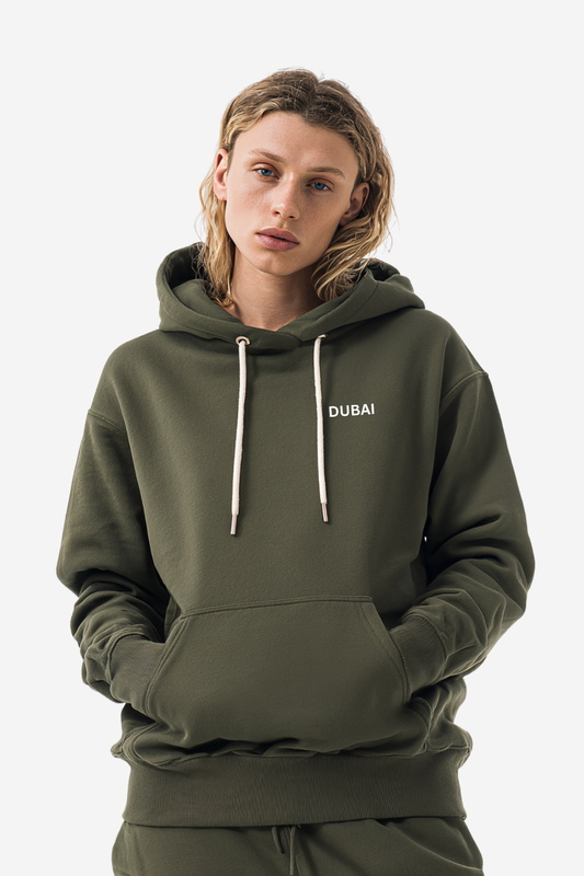 Dar El7y Hoodie | Olive Green