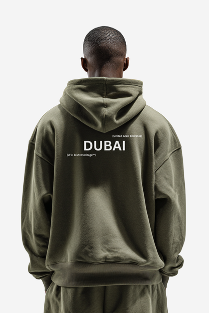 Dar El7y Hoodie | Olive Green