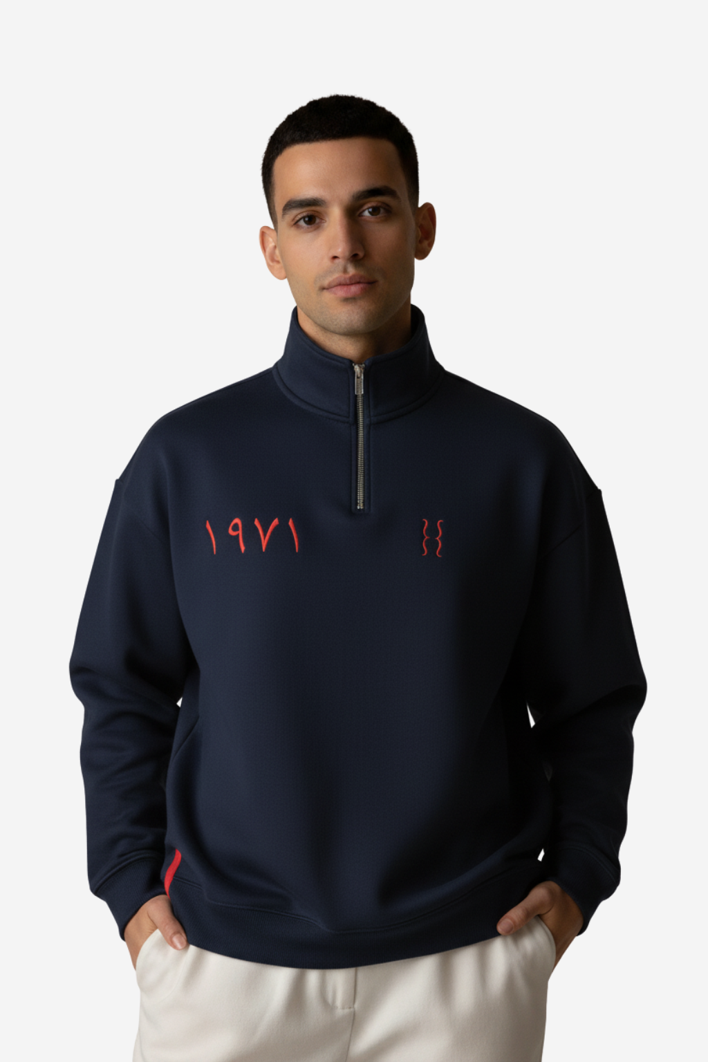 1971 QUARTER-ZIP SWEATER | BISHTDUBAI