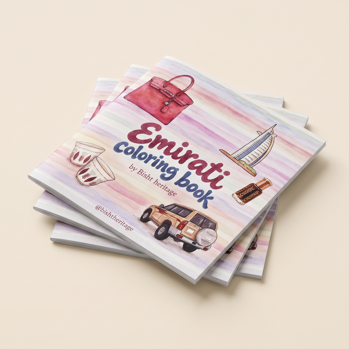 Three Emirati Coloring Books, buy 3 for 100 AED