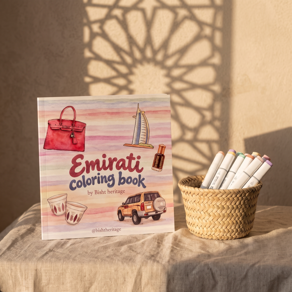 Emirati Coloring Book as a gift with marker pens